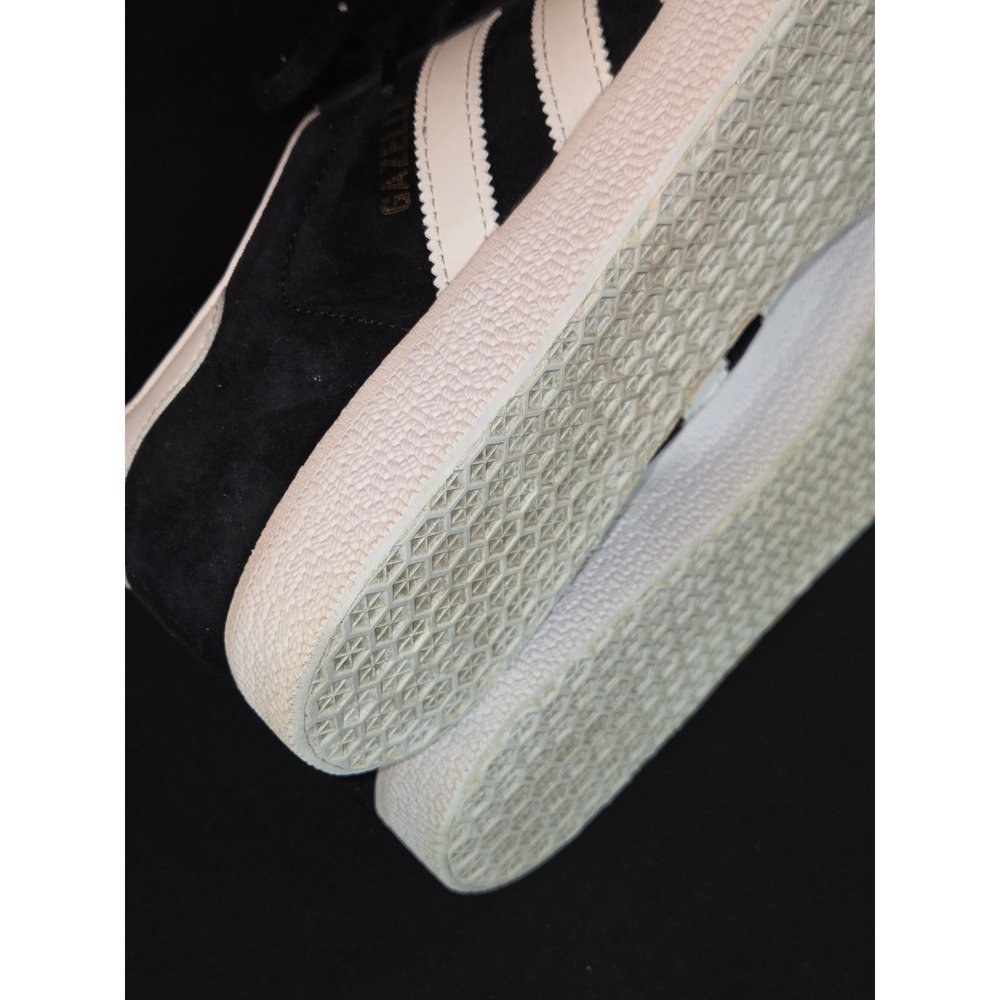 Adidas Gazelle Black Suede White Stripes Men's Sneakers Shoes BA9595 Size 10 - Picture 9 of 10